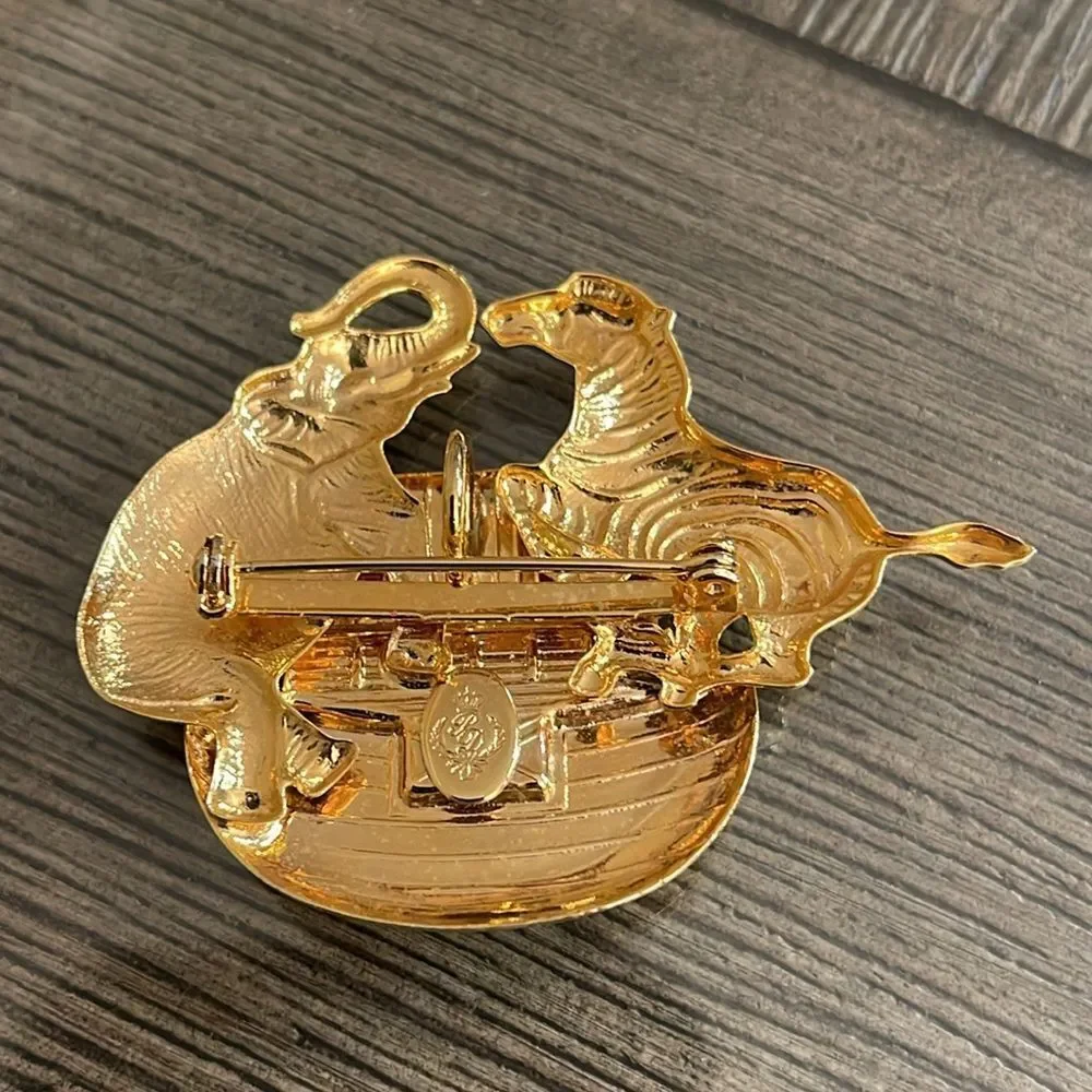 Vintage Premier Designs Noah’s Ark Pin - Pendant “Two by Two”